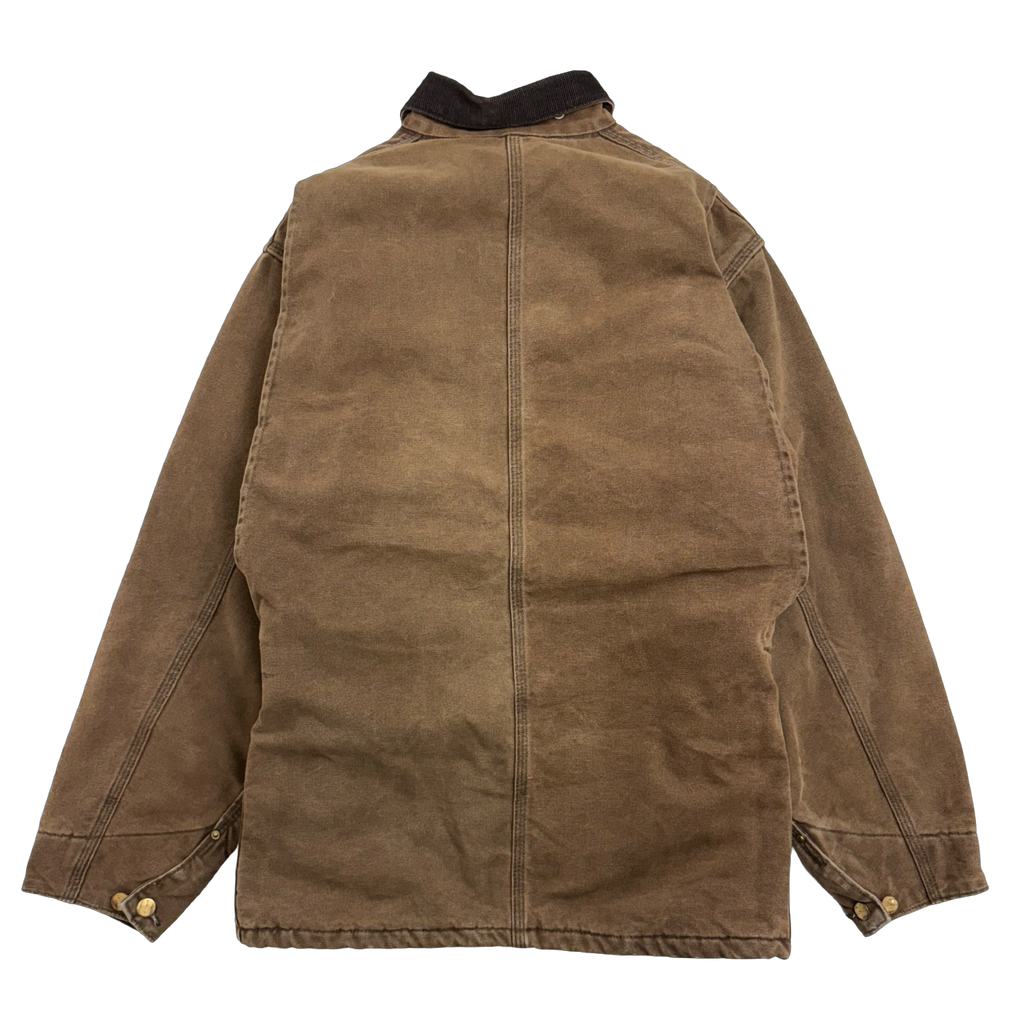 Vintage 90s Carhartt Chore Work Jacket Brown