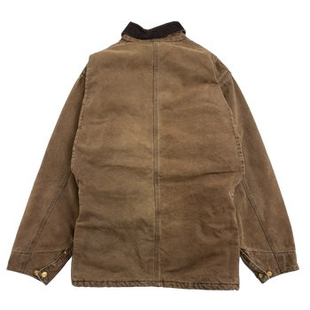 Vintage 90s Carhartt Chore Work Jacket Brown