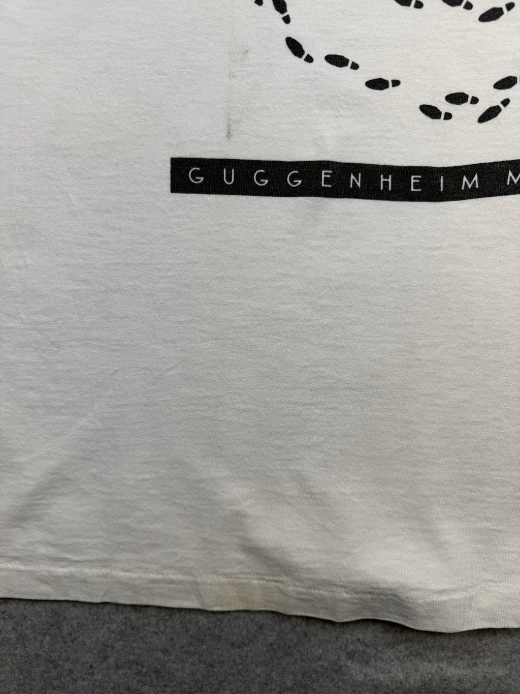 Vintage Guggenheim Museum Tee Footstep Spiral Tee White
