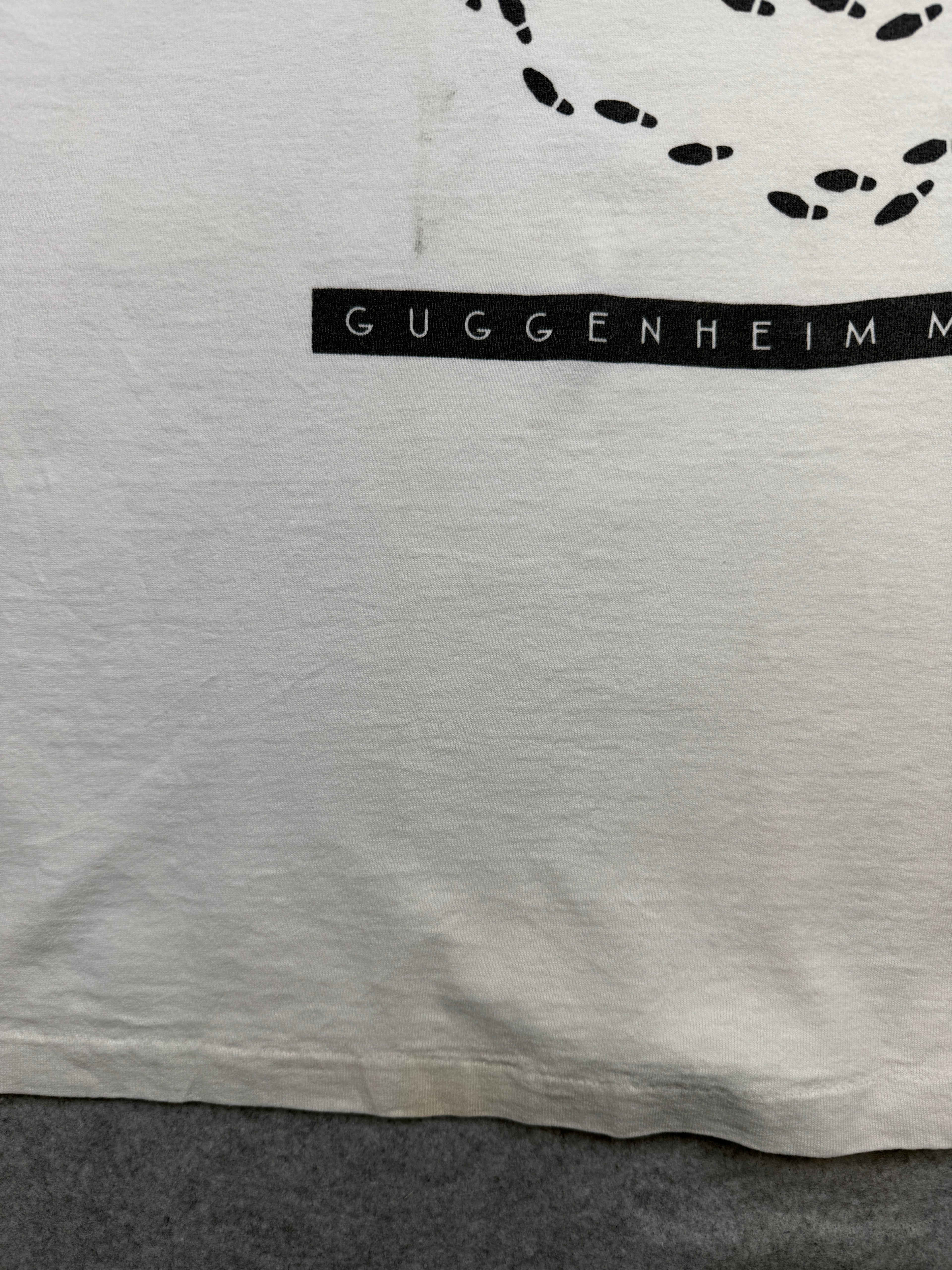 Vintage Guggenheim Museum Tee Footstep Spiral Tee White