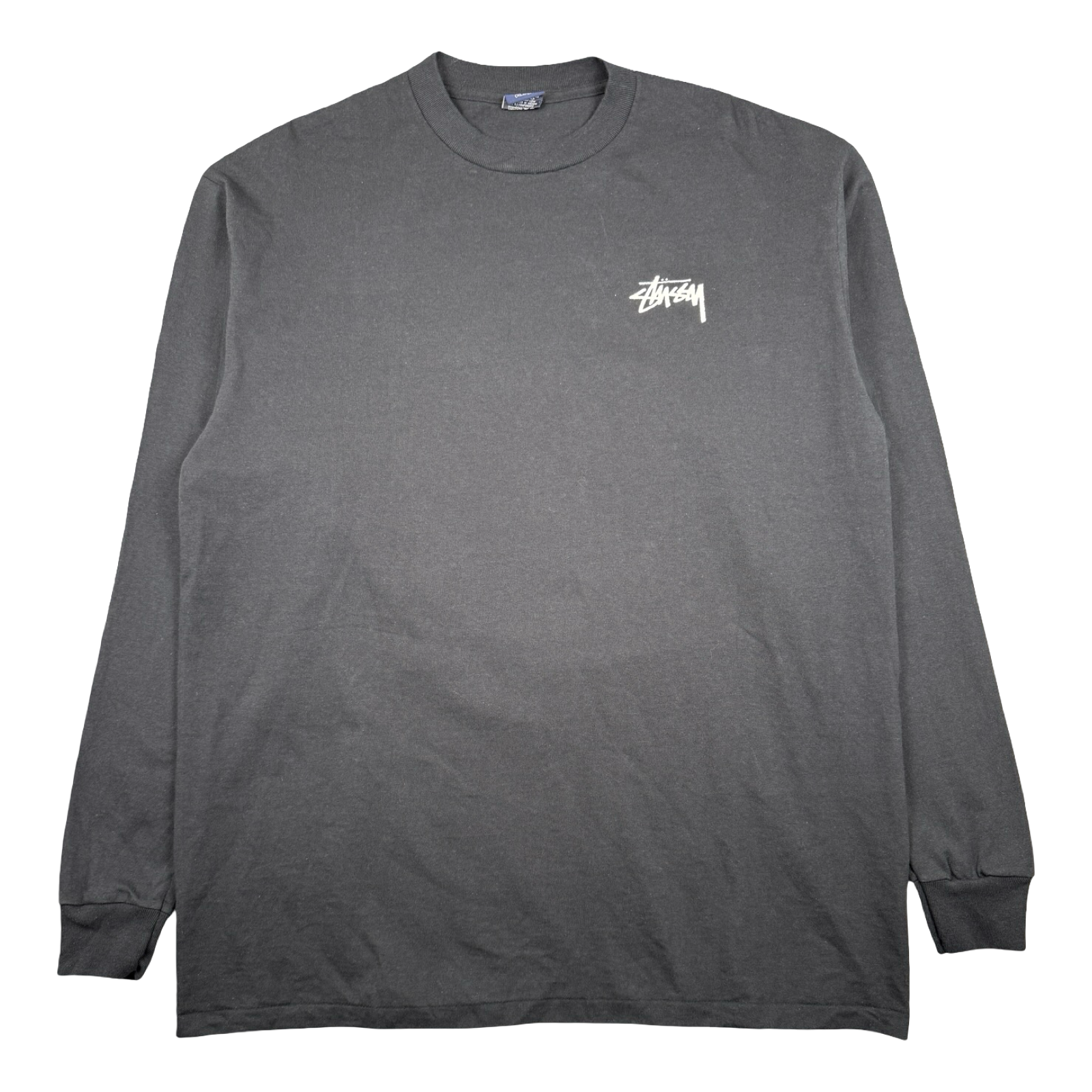 Vintage Stussy Golden 8 Ball L/S Tee Black