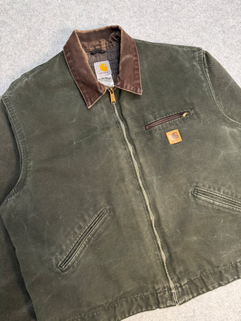 Vintage 2000’s Carhartt Detroit Work Jacket Moss Green
