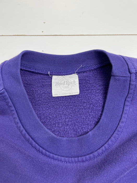 (M) Vintage Y2K Hard Rock Cafe Cancun Sweatshirt Purple | Vitnage Clothing Store Canada