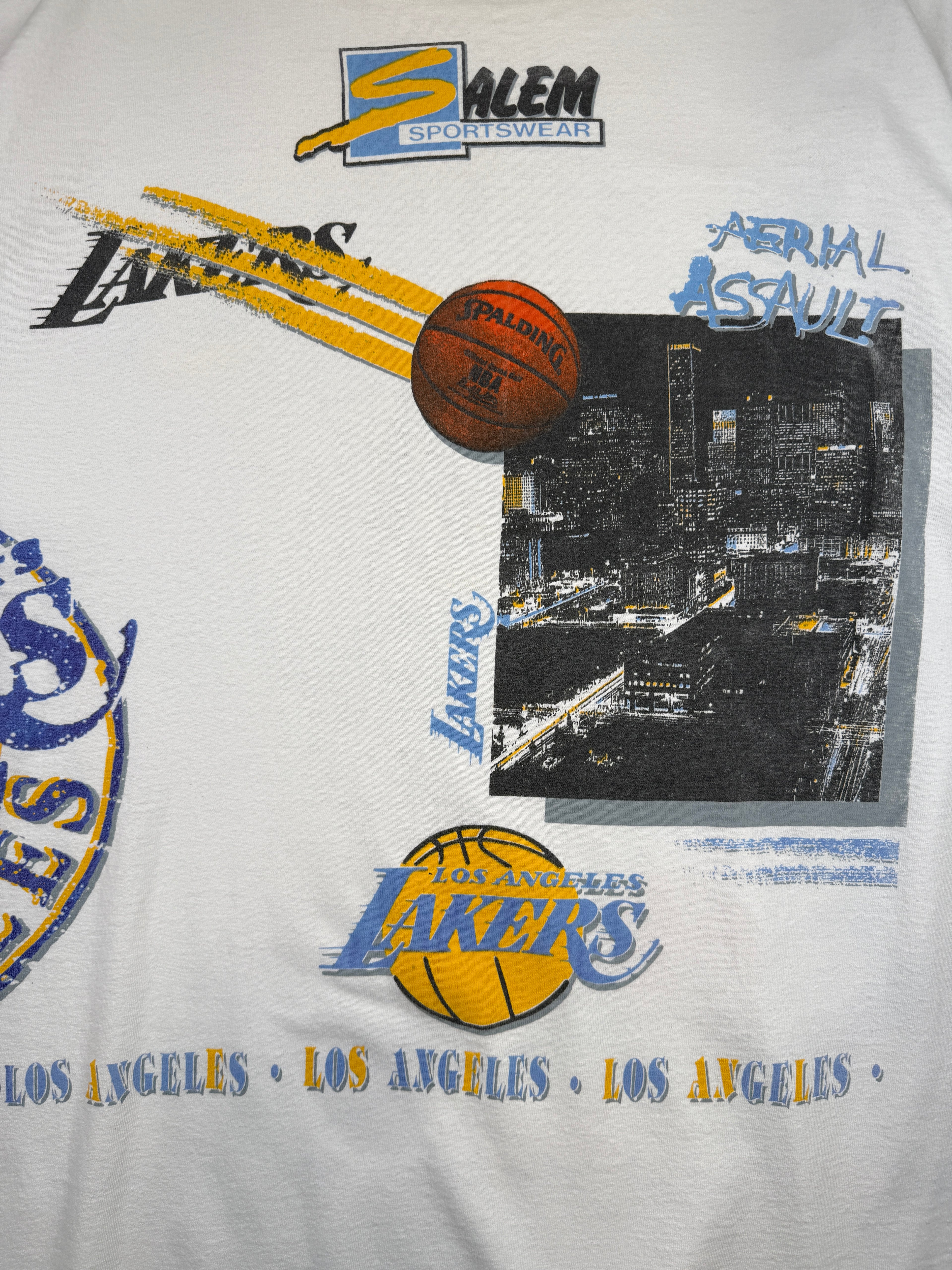 Vintage Salem Showtime Lakers Tee White