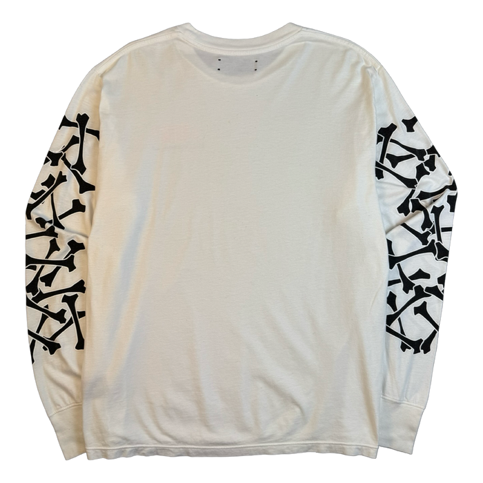 Amiri Bones Stacked L/S Tee White (USED) | Vitnage Clothing Store Canada