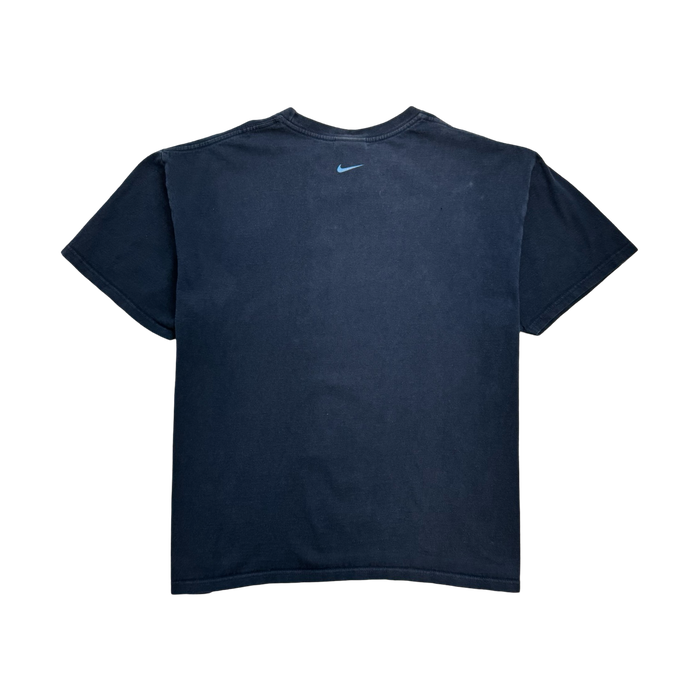 Vintage 2000s Nike Mid Swoosh Tee Navy | Vitnage Clothing Store Canada