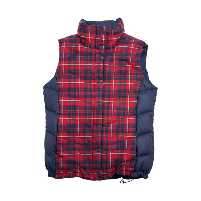 (M) The North Face Plaid Puffer vest | Vitnage Clothing Store Canada