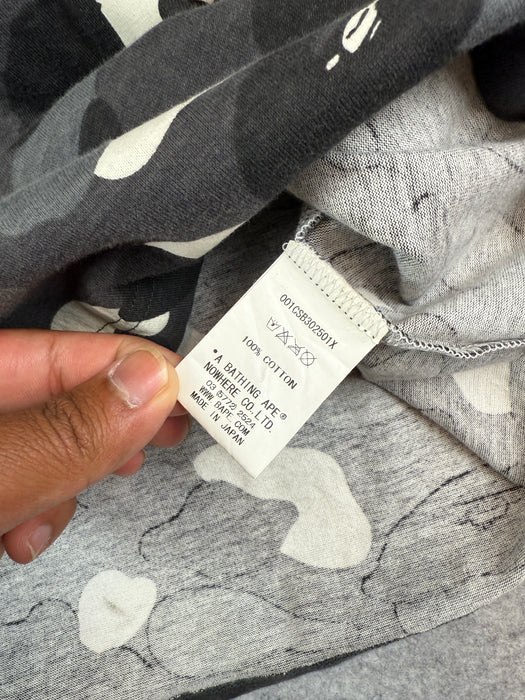 BAPE City Camo Ape Head Tee Black/Grey (USED) | Vitnage Clothing Store Canada