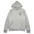 Vintage Stussy SS Varsity Logo Hoodie Heather Grey