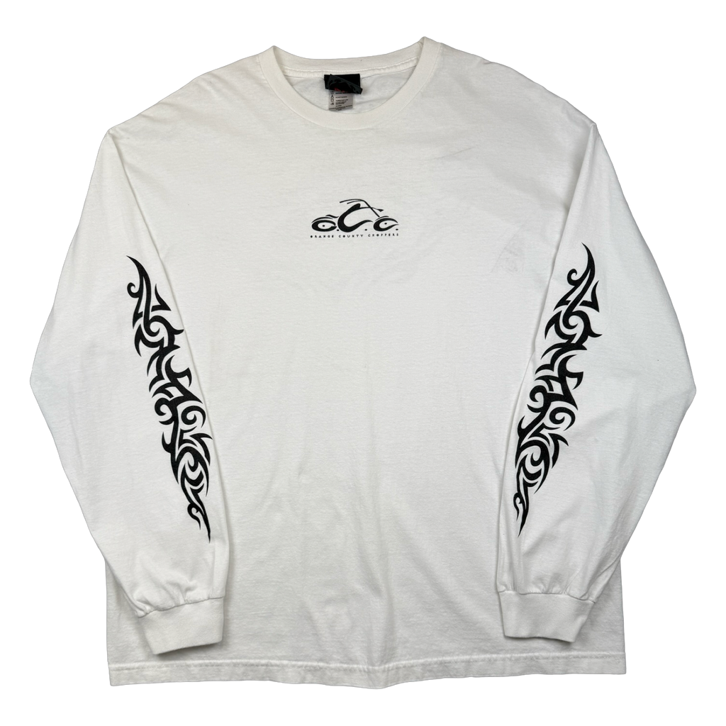Vintage Orange County Choppers Tribal Sleeve L/S Tee White