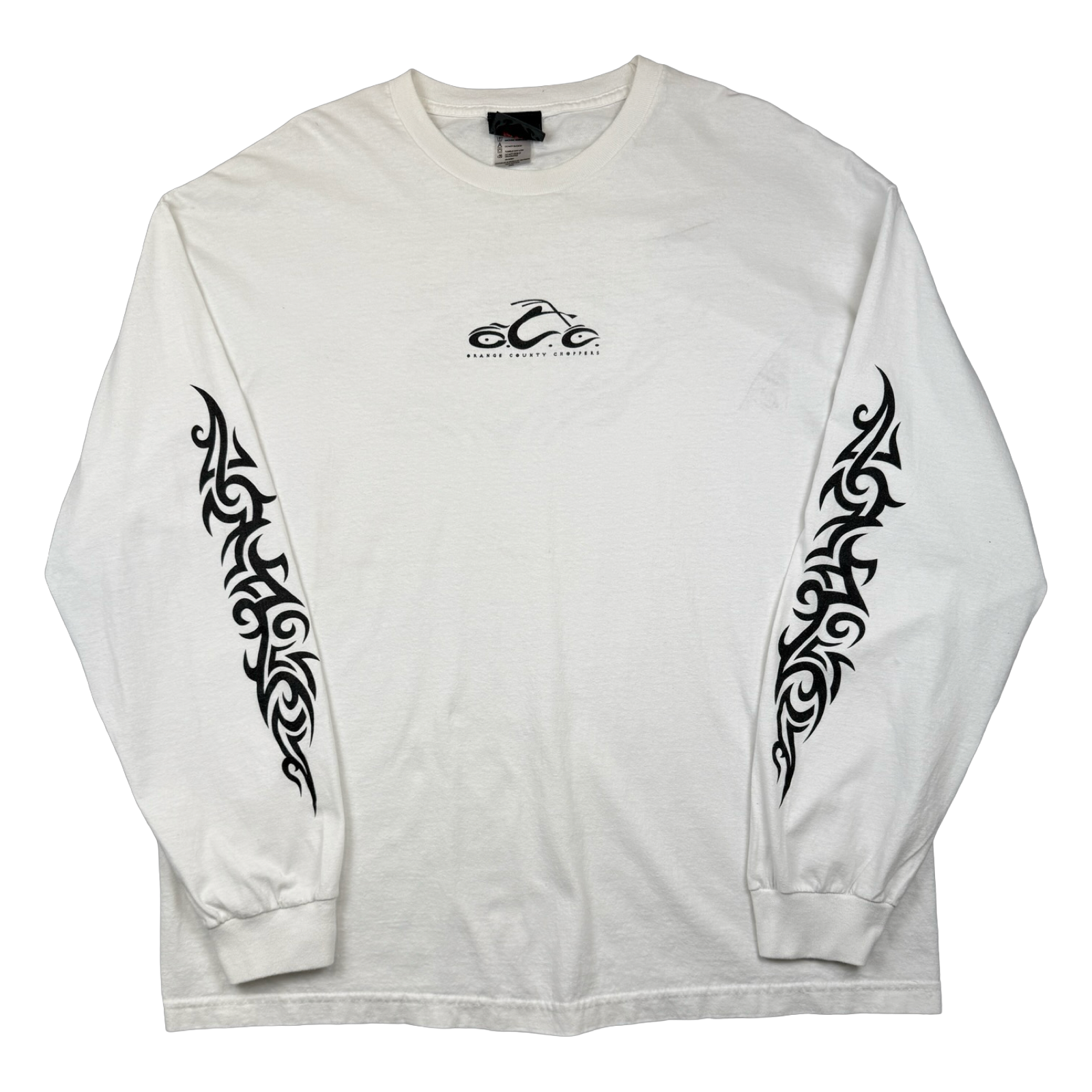Vintage Orange County Choppers Tribal Sleeve L/S Tee White