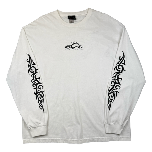 Vintage Orange County Choppers Tribal Sleeve L/S Tee White | Vintage Clothing Store Canada