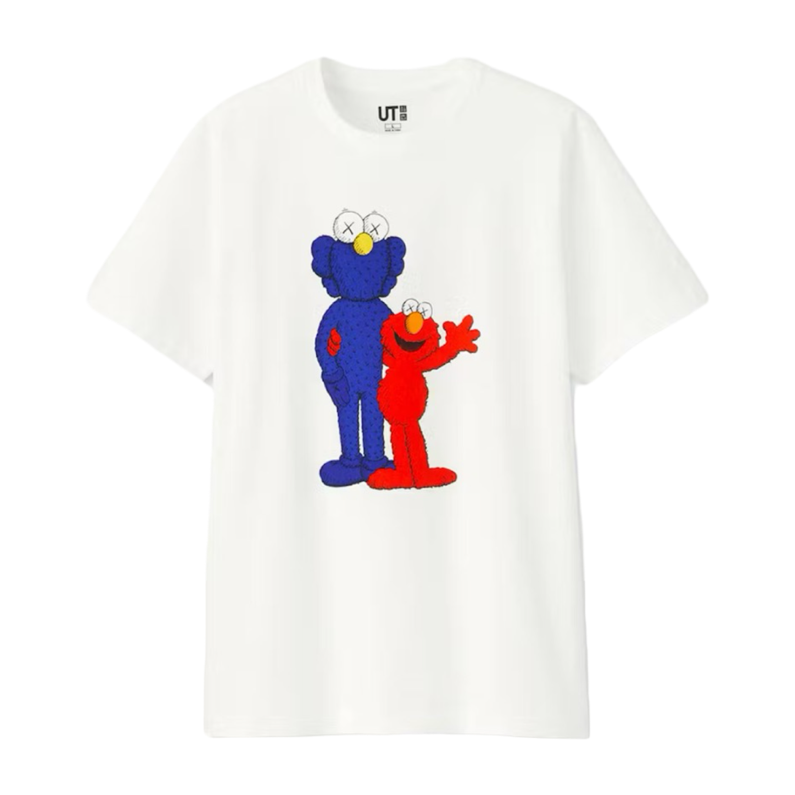 Kaws x Uniqlo x Sesame Street BFF Elmo Tee White