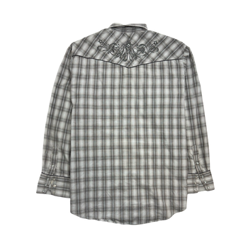 Vintage Y2k Ropper Button Up Grey