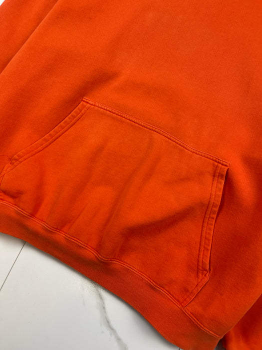 Vintage 2000s Nike Centre Swoosh Hoodie Orange | Vitnage Clothing Store Canada