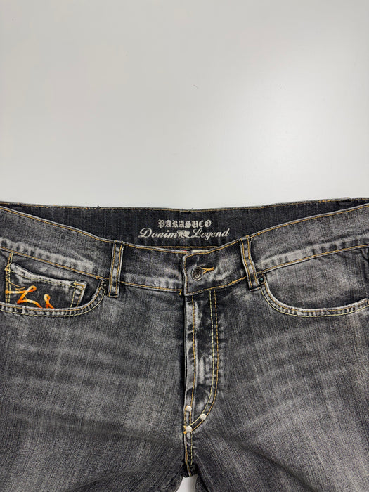 Vintage Y2k Parasuco Denim Pants Faded Black | Vitnage Clothing Store Canada