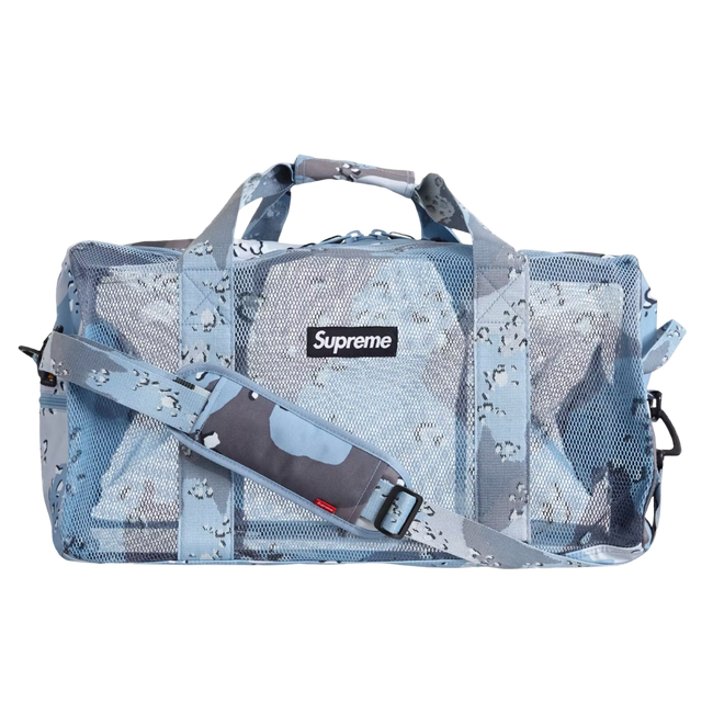 Supreme Big Duffle Bag Blue Camo SS20 (USED)