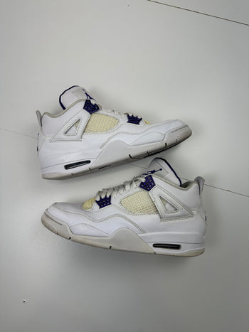 Air Jordan 4 Retro Metallic Purple (USED, NO BOX)