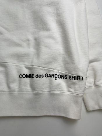 Supreme x Comme des Garcons SHIRT Split Box Logo Hoodie White (USED)