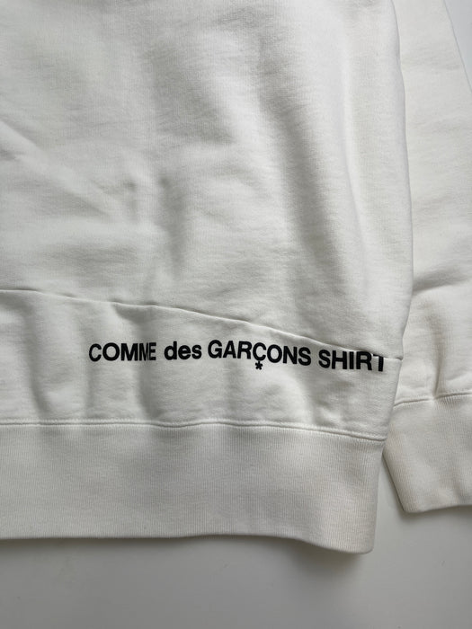 Supreme x Comme des Garcons SHIRT Split Box Logo Hoodie White (USED) | Vitnage Clothing Store Canada