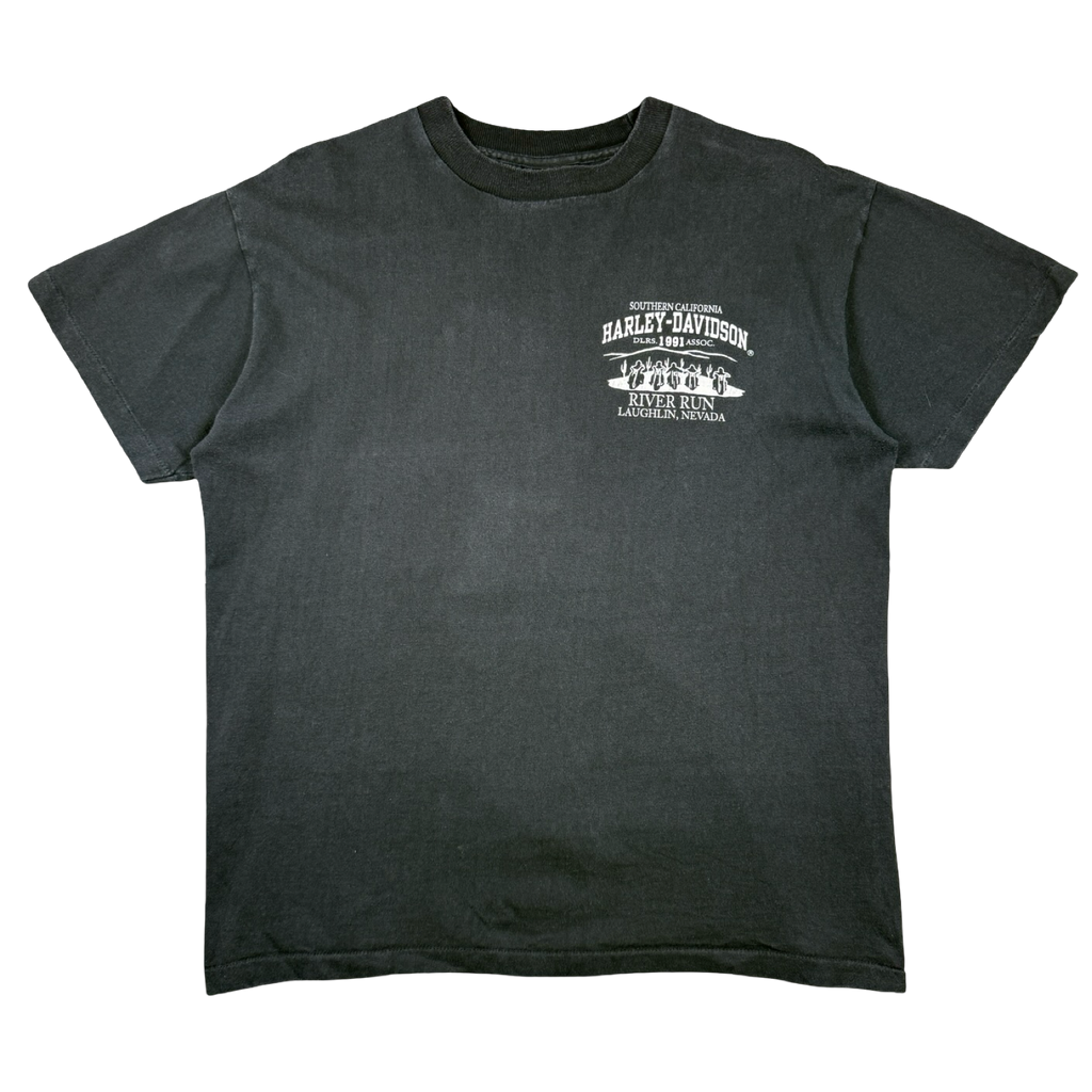 Vintage Harley Davidson 9th Annual River Run Tee Black