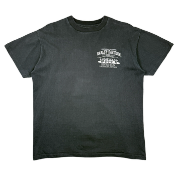 Vintage Harley Davidson 9th Annual River Run Tee Black