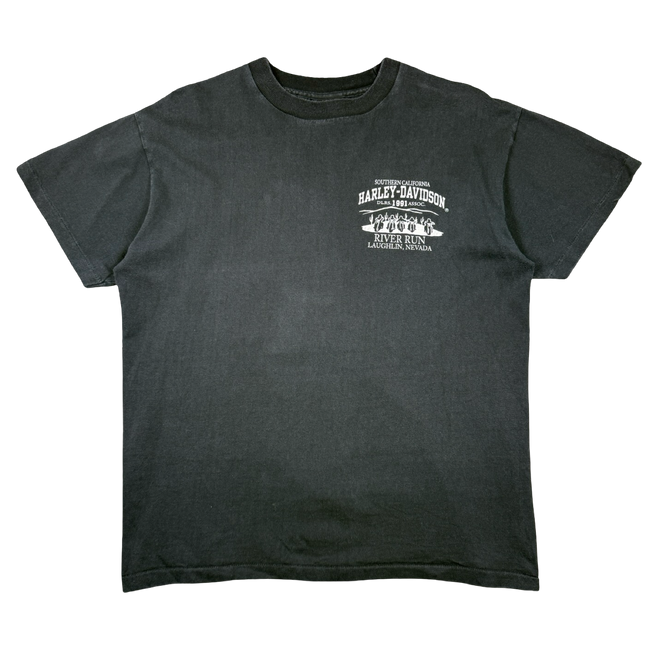 Vintage Harley Davidson 9th Annual River Run Tee Black
