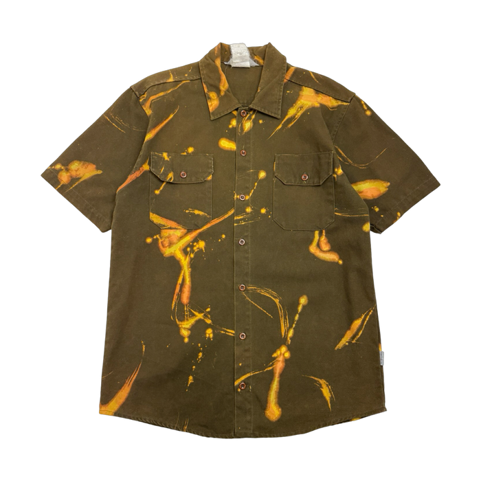 1990’s Carhartt Button-up Shirt Olive Green | Vitnage Clothing Store Canada