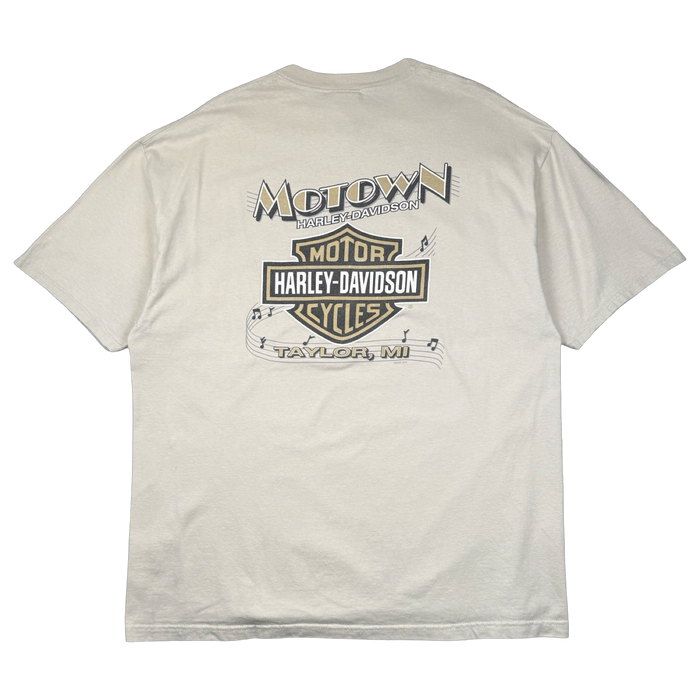 Vintage Harley Davidson Motown Tee Beige | Vitnage Clothing Store Canada