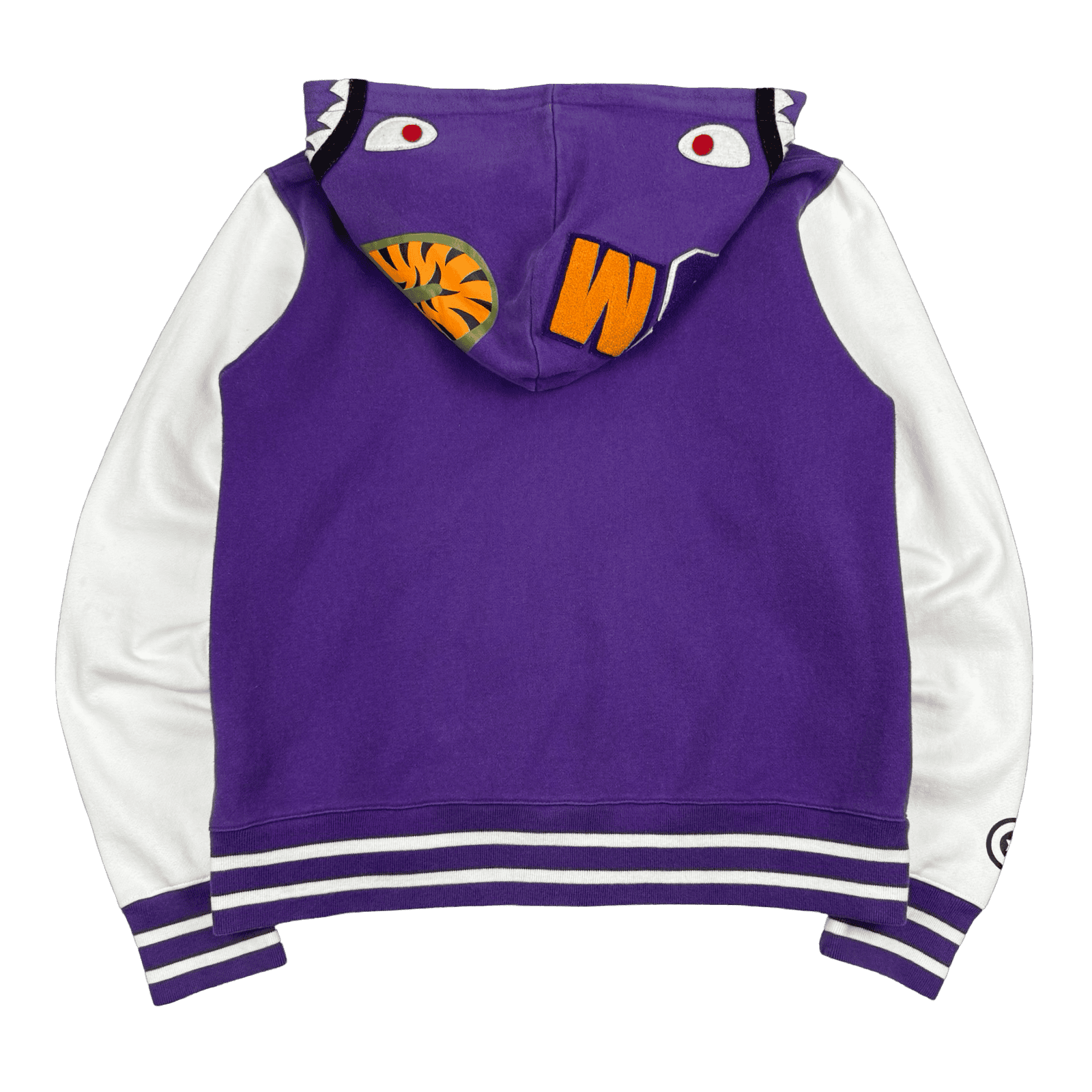 BAPE Varsity Shark Jacket Purple (USED)