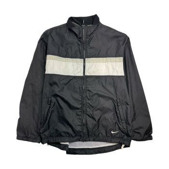 Vintage 90s Nike ZIp-Up Windbreaker Jacket Black