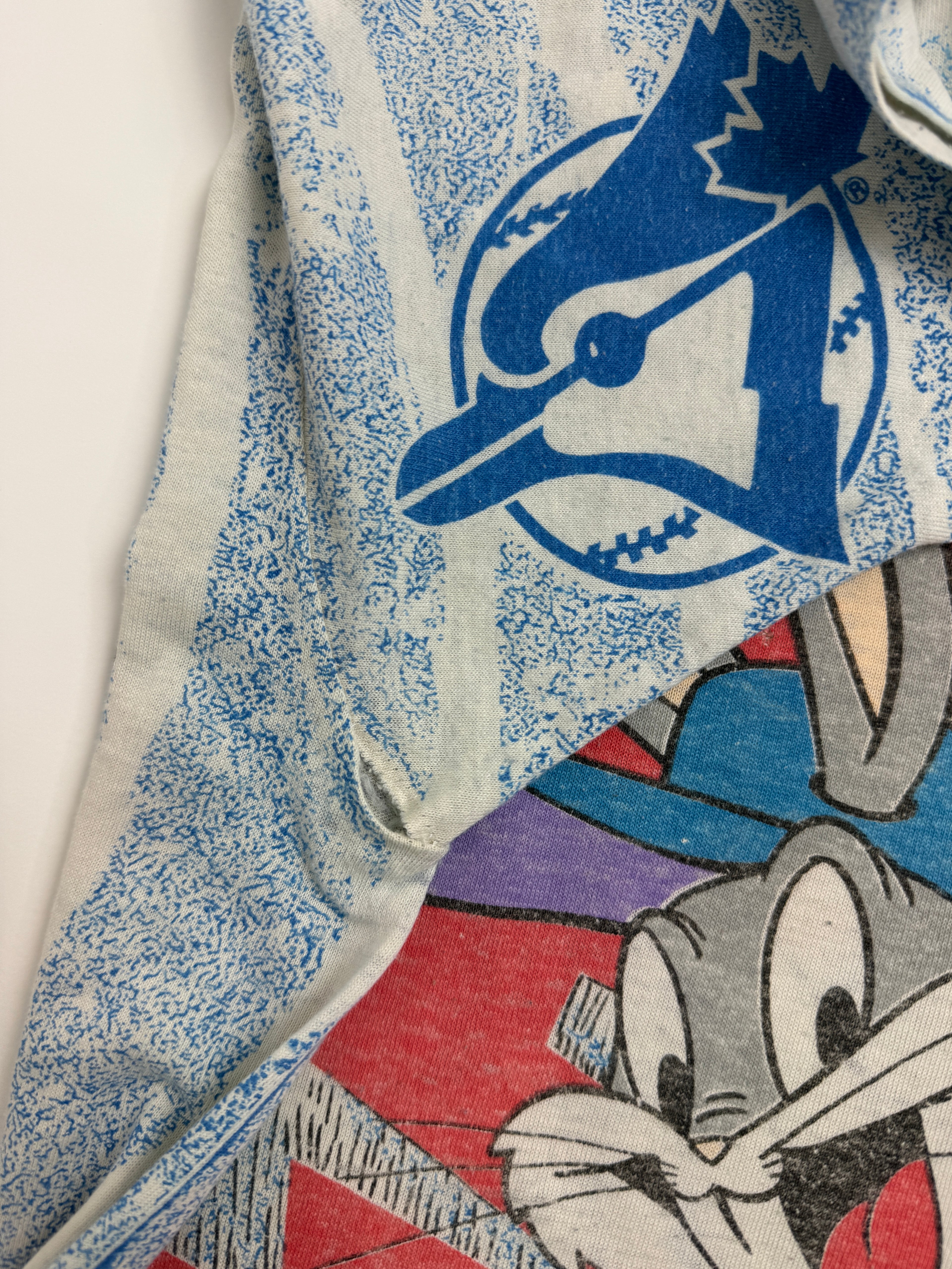 Vintage 1993 Toronto Blue Jays Looney Tunes AOP Tee