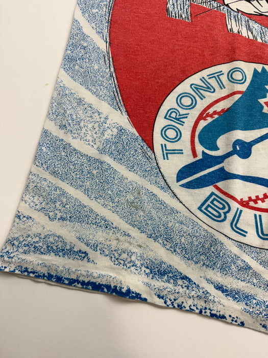 Vintage 1993 Toronto Blue Jays Looney Tunes AOP Tee | Vitnage Clothing Store Canada