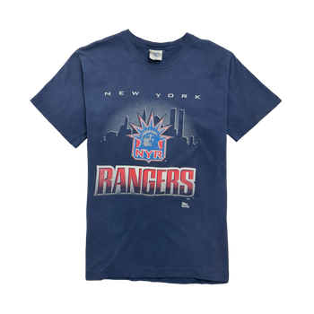 (L) Vintage 90s New York Rangers Tee Navy