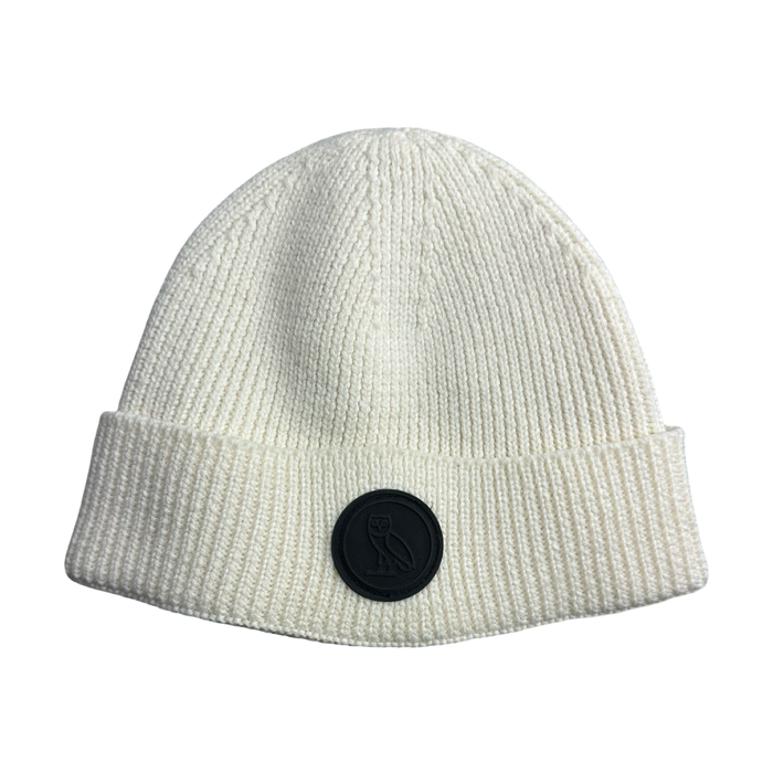 OVO Ribbed Knit Beanie Cream | Vitnage Clothing Store Canada