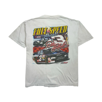 (XL) Vintage Dale Earnhardt Full Speed Nascar Tee White