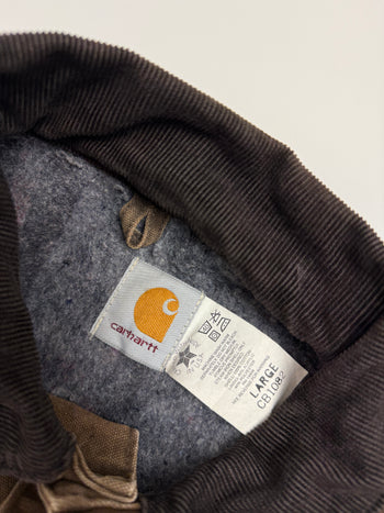 Vintage 90s Carhartt Chore Work Jacket Brown