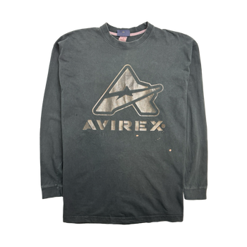 Vintage Y2k Avirex L/S Tee Black