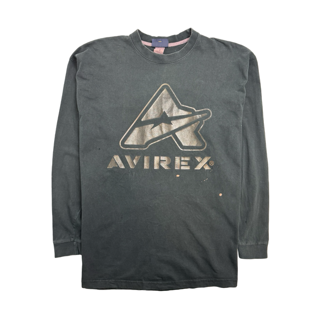 Vintage Y2k Avirex L/S Tee Black