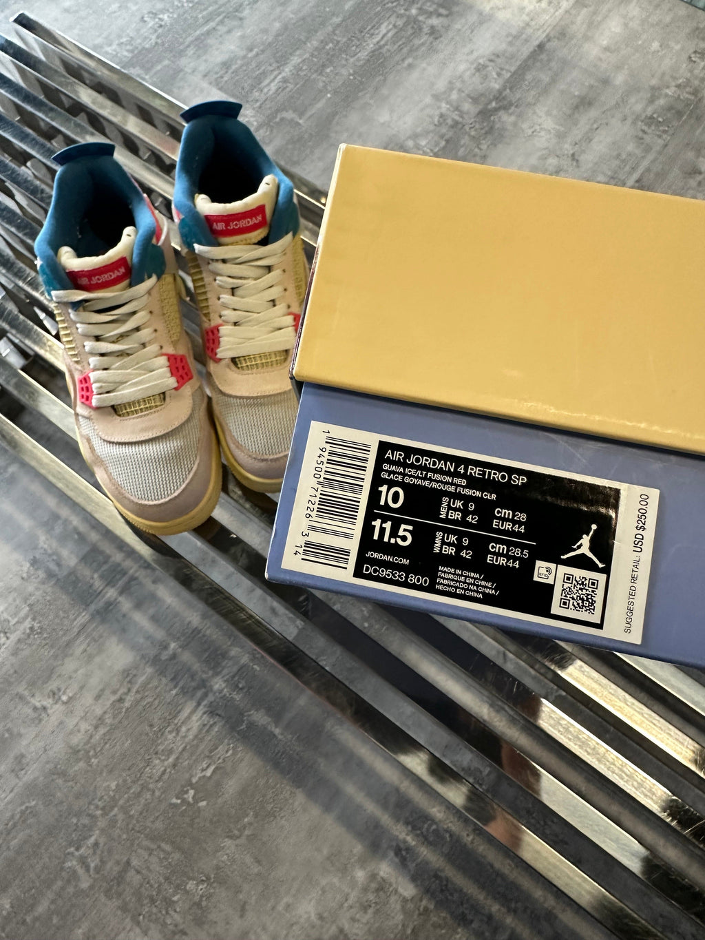 Air Jordan 4 Retro Union Guava Ice (USED)
