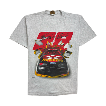 Vintage 90s Ernie Irvan Nascar Tee White