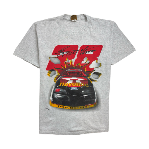 Vintage 90s Ernie Irvan Nascar Tee White | Vintage Clothing Store Canada