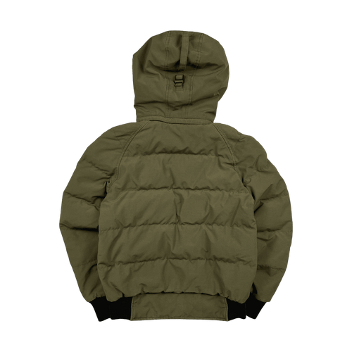 Women's Canada Goose Savona Bomber Jacket Green (USED) | Vintage Clothing Store Canada