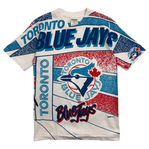 Vintage 90s Toronto Blue Jays AOP Tee | Vintage Clothing Store Canada
