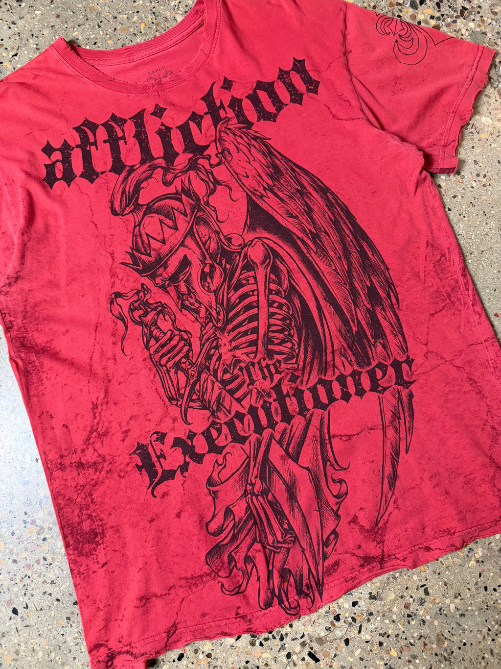 Y2K Affliction Tee Red