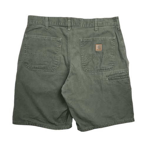 (34) Vintage Carhartt Carpenter Shorts Green | Vintage Clothing Store Canada