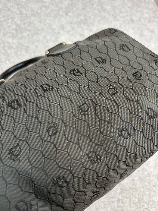 Christian Dior Canvas Vintage Honeycomb Jacquard Bag Gray | Vitnage Clothing Store Canada