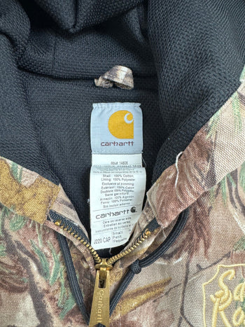 (S) Carhartt Realtree Camo Hooded Full Zip Jacket