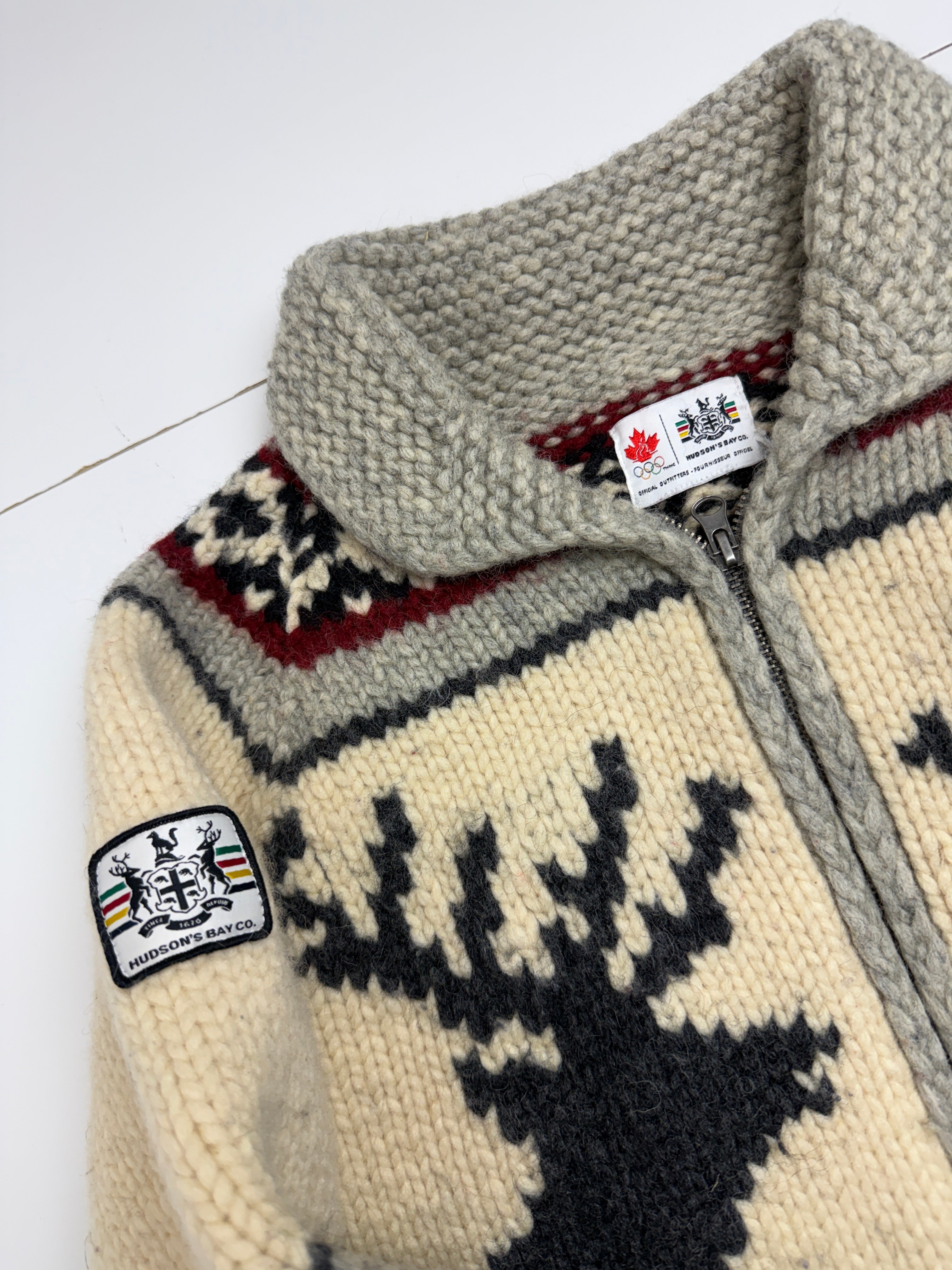 Hudson's Bay Co Vancouver Olympics Knitted Zip Up Sweater
