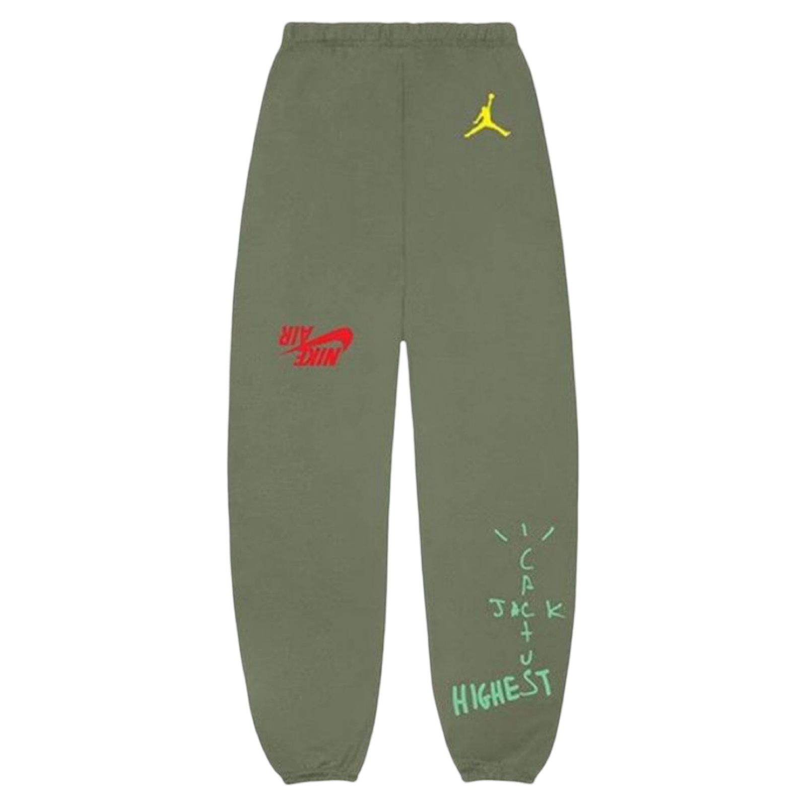Travis Scott Jordan Cactus Jack Highest Sweatpant Olive